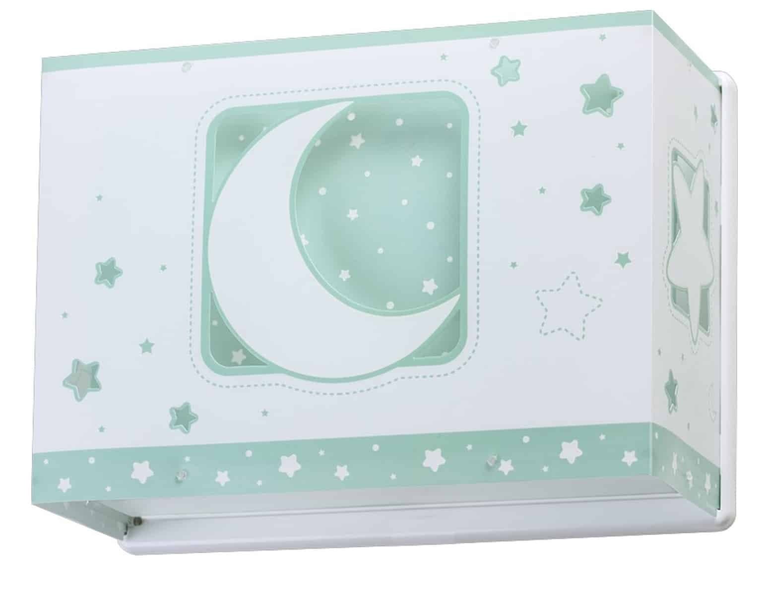 Παιδική Απλίκα Τοίχου Ango Green Moon 63238 H
