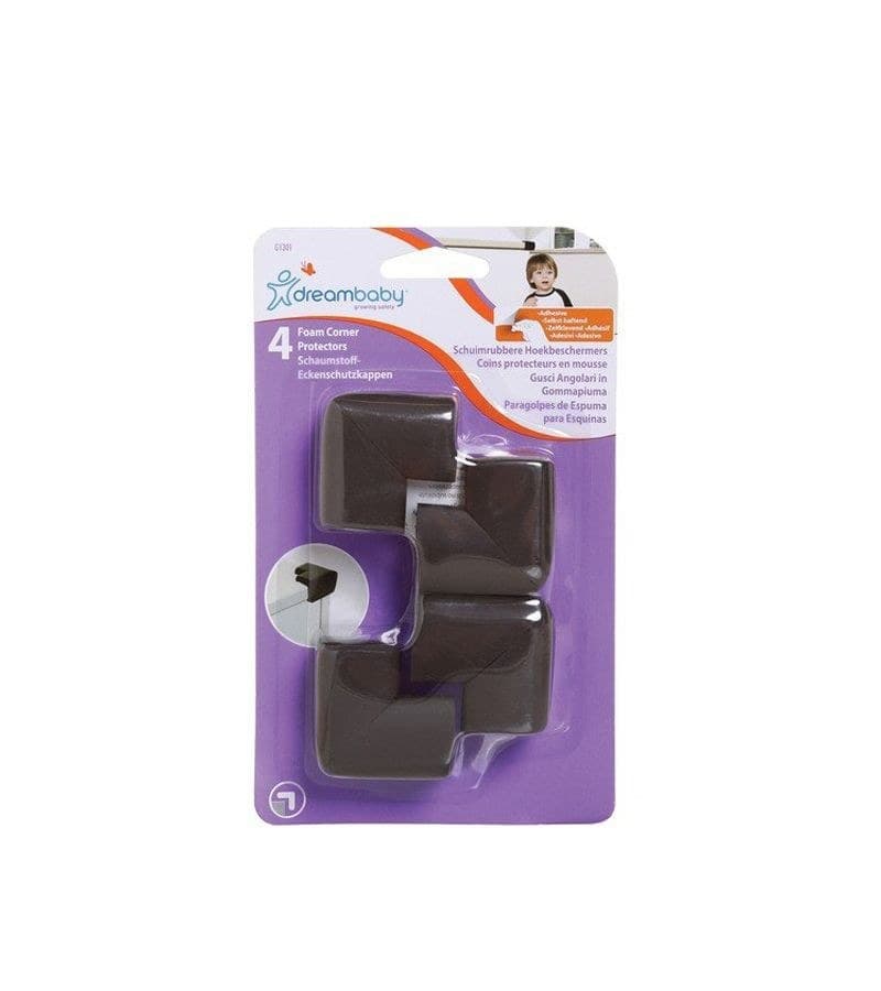 Προστατευτικά Γωνιών Foam 4τμχ Brown DreamBaby BR74709