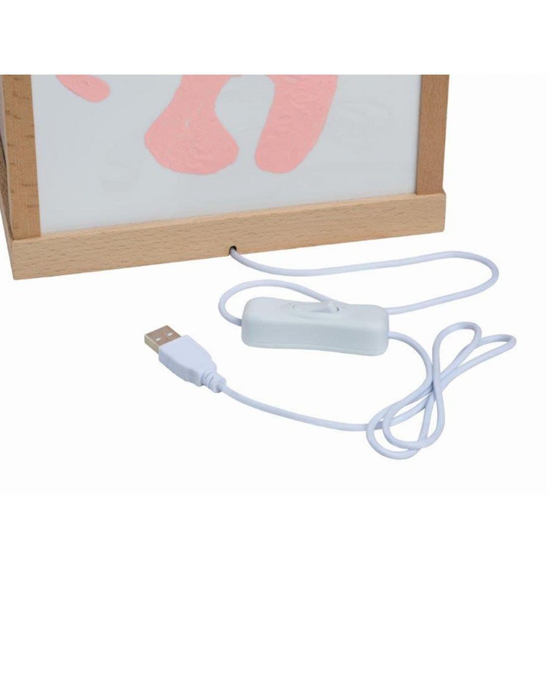 Πορτατίφ Αποτύπωμα Baby Art Family Light Wooden BR75708