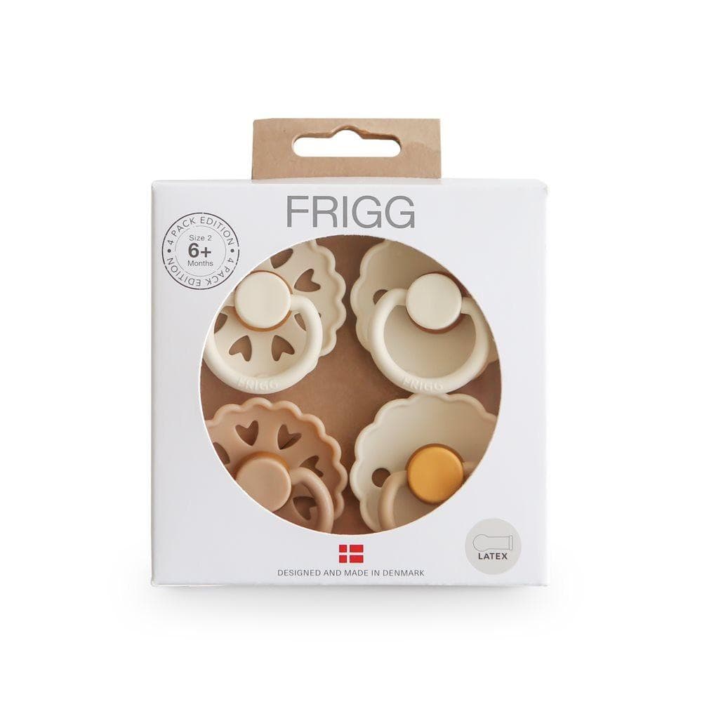 Σετ 4 Πιπίλες Latex FRIGG – Snowflake Dream 6-18 Μηνών