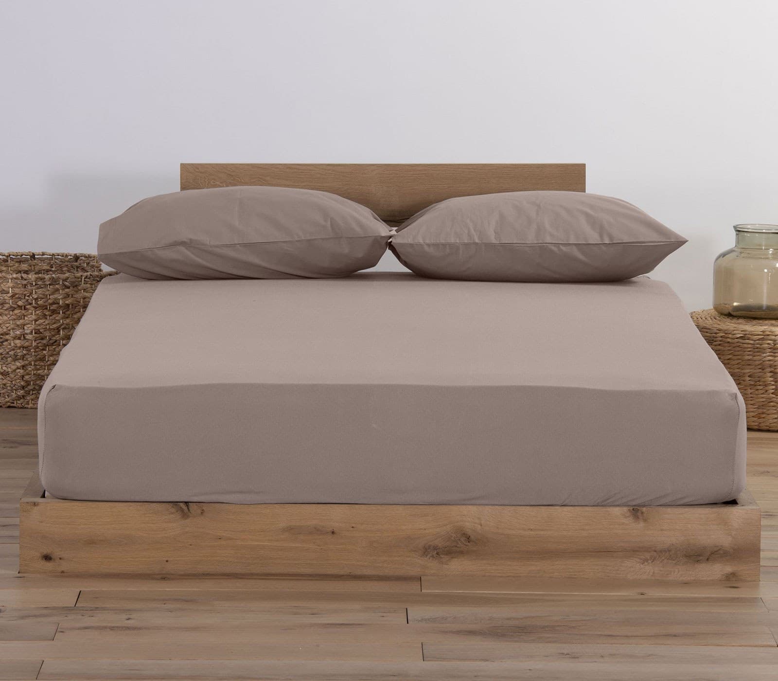 Σεντόνι Μονό Με Λάστιχο Nef-Nef Jersey 1185-Mocca 100x200+30