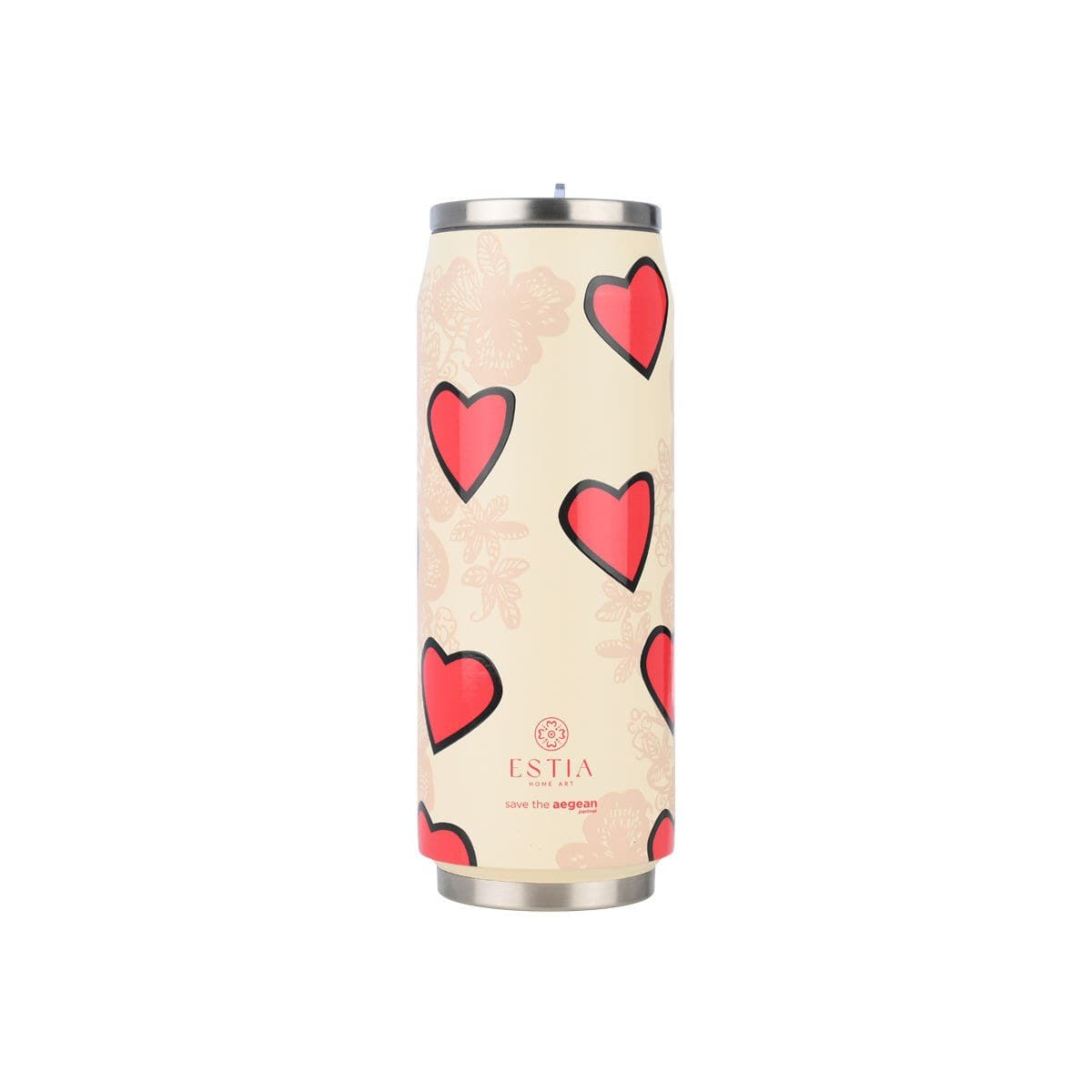 Estia Θερμός Travel Cup Save The Aegean 500Ml Tender Lace