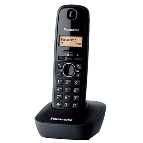 Panasonic KX-TG1611GRH Black Ασύρματο Τηλέφωνο