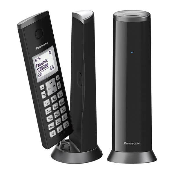 Panasonic KX-TGK212GRB DUO Black Πακέτο Δύο Ασύρματων Τηλεφώνων