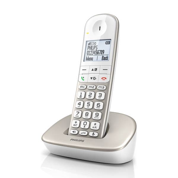 Philips XL4901S/GRS White Ασύρματο Τηλέφωνο