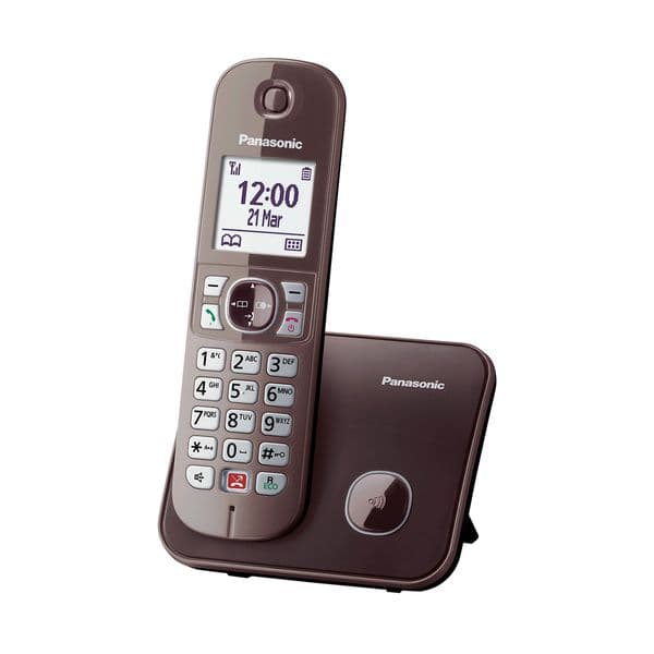 Panasonic KX-TG6851GRA Brown Ασύρματο Τηλέφωνο