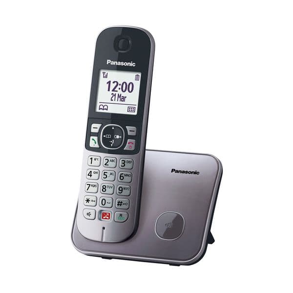 Panasonic KX-TG6851GRM Grey Ασύρματο Tηλέφωνο