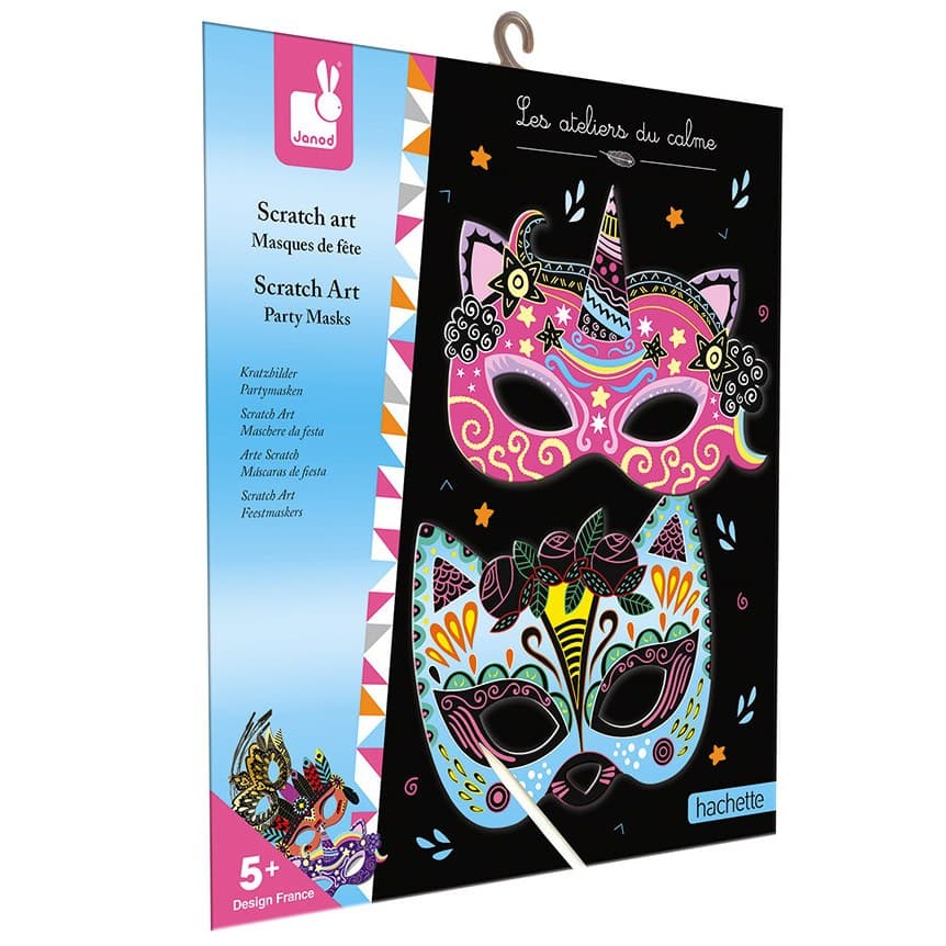 JANOD SCRATCH ART PARTY MASKS