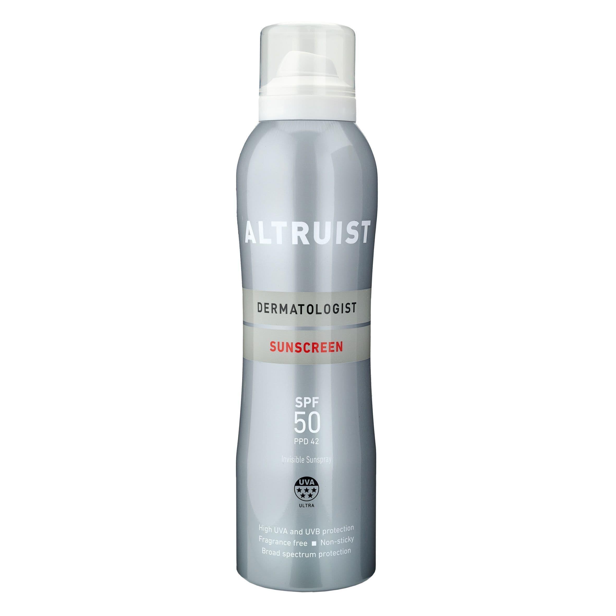 Altruist Dermatologist Sunscreen Invisible Sunspray Αντηλιακό Σπρέι SPF50 200ml