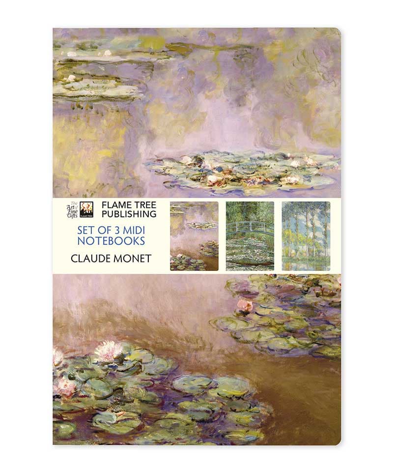 Σημειωματάριο Claude Monet Set of 3 Midi Notebooks