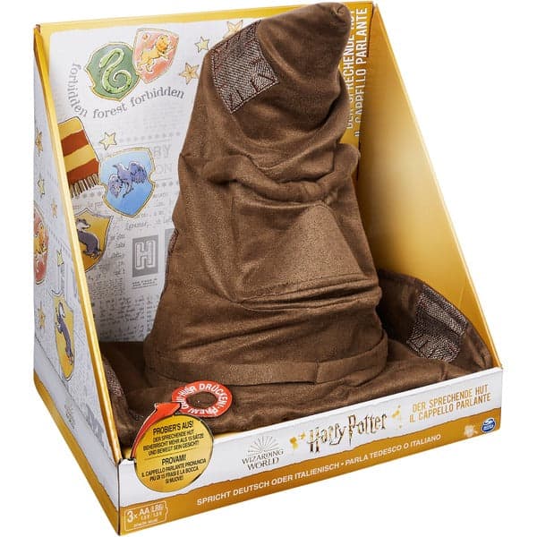 Spinmaster Wizarding World Harry Potter - Interactive Talking Sorting Hat (Brown, With Sound)