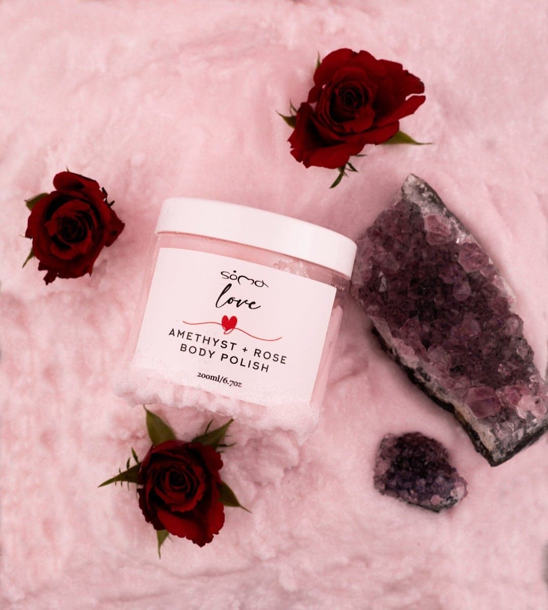 Love Amethyst + Rose Body Polish 200g