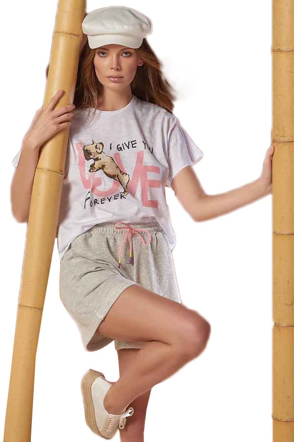 Σετ Σορτσάκι - Μπλούζα Cotton Soft Sevim 20477
