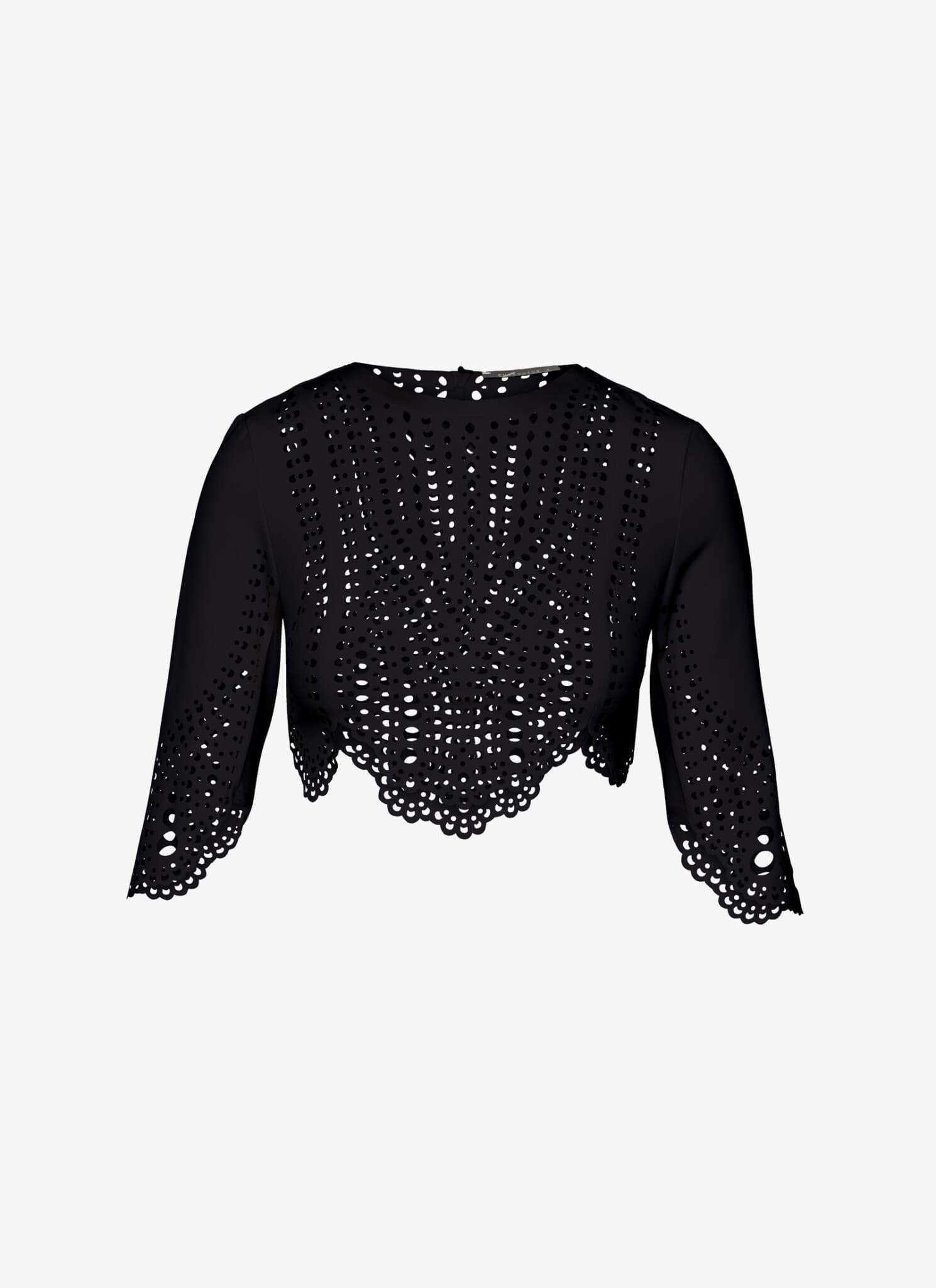 Long Sleeved Top in Black