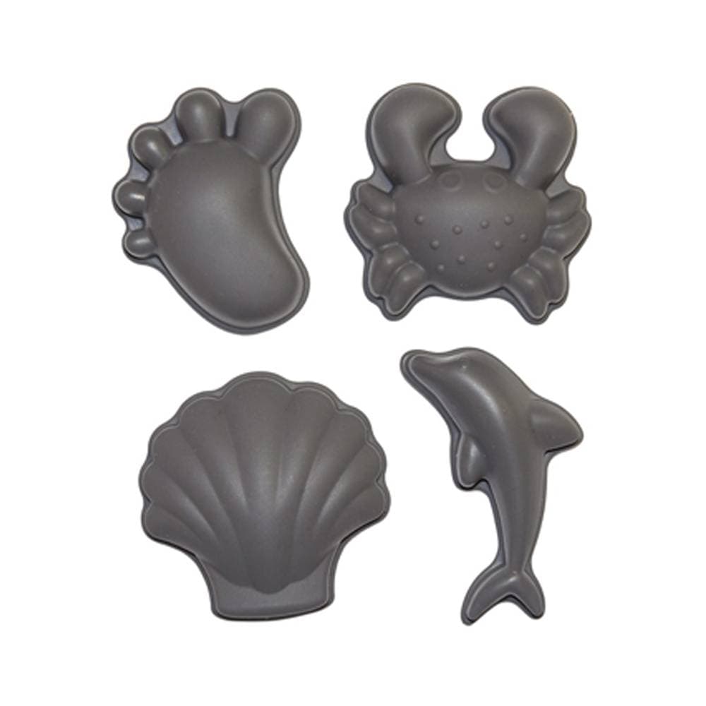 Scrunch Καλούπια από ανακυκλώσιμη σιλικόνη Anthracite Grey (4 Τεμάχια)