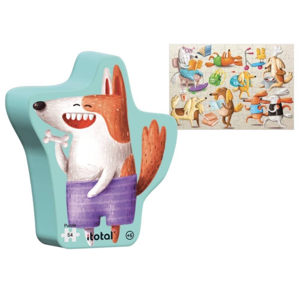 ΠΑΖΛ TOTAL GIFT FUNNY DOGS 5+49pcs 45,5x31,5cm