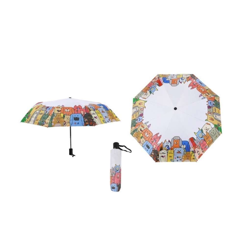 Ομπρέλα Total Gift Αυτόματη Stay Pawsitive 20cm ( open 88cm)