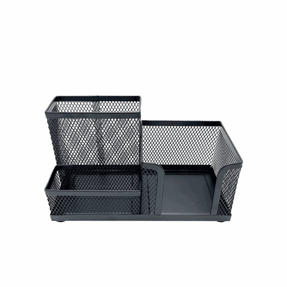Μεταλλικό Σετ Γραφείου Metron 3 Θέσεων 9.3x23cm Μαύρο 093049