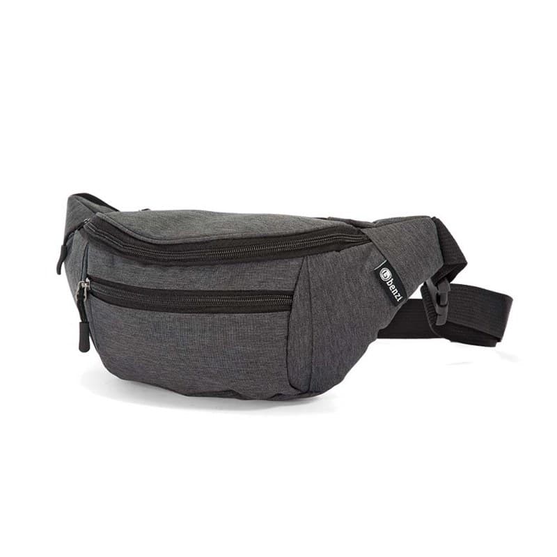 Τσαντάκι Μέσης Polyester 35x10x15εκ. benzi 5546 Grey (Ύφασμα: Polyester, Χρώμα: Γκρι) - benzi - BZ-5546-grey