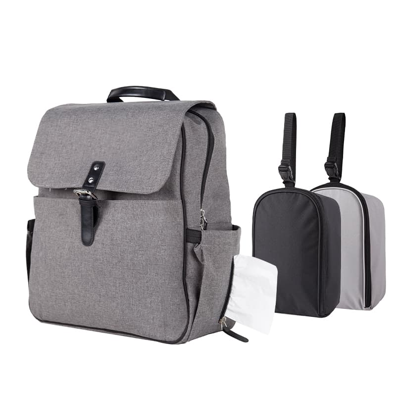 Τσάντα Backpack 34x20x42εκ. Με Αλλαξιέρα Travel Mom Diaper Bag Babywise FEM-HD08B (Χρώμα: Γκρι) - babywise - FEM-HD08B