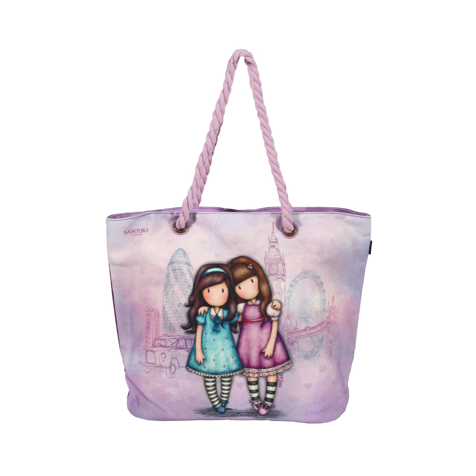 Τσάντα Θαλάσσης Polyester 5872 Λιλά 38x20x58εκ. Santoro (Ύφασμα: Polyester, Χρώμα: Λιλά) - SANTORO - 430100005872