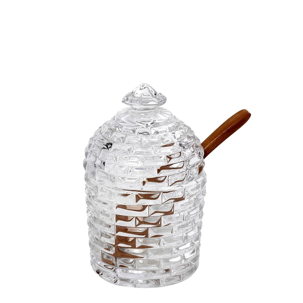 Βάζο Μελιού Γυάλινο Διάφανο ESPIEL 150ml- 7,5x12εκ. HOZ5404 (Υλικό: Γυαλί, Χρώμα: Διάφανο ) - ESPIEL -