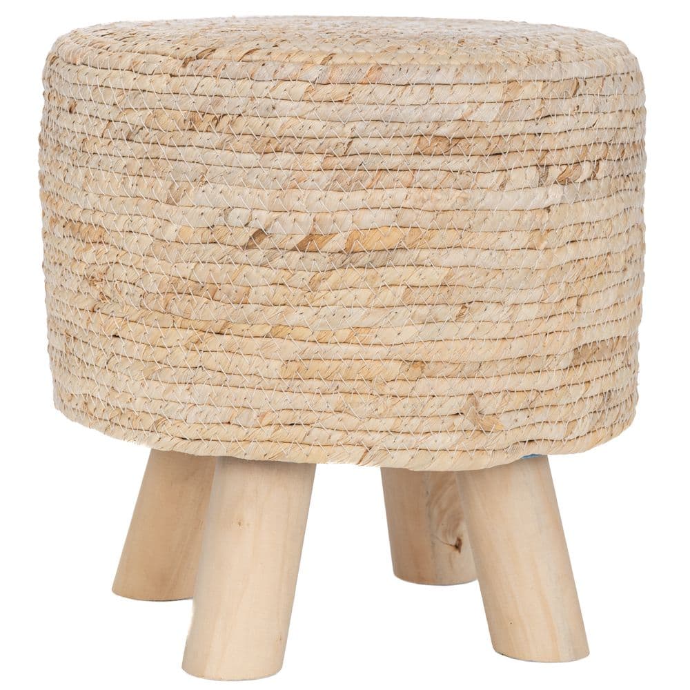 Σκαμπώ Πλεκτό Boho Μπεζ 29x26εκ. iliadis 90094 (Χρώμα: Μπεζ) - Iliadis - il_90094