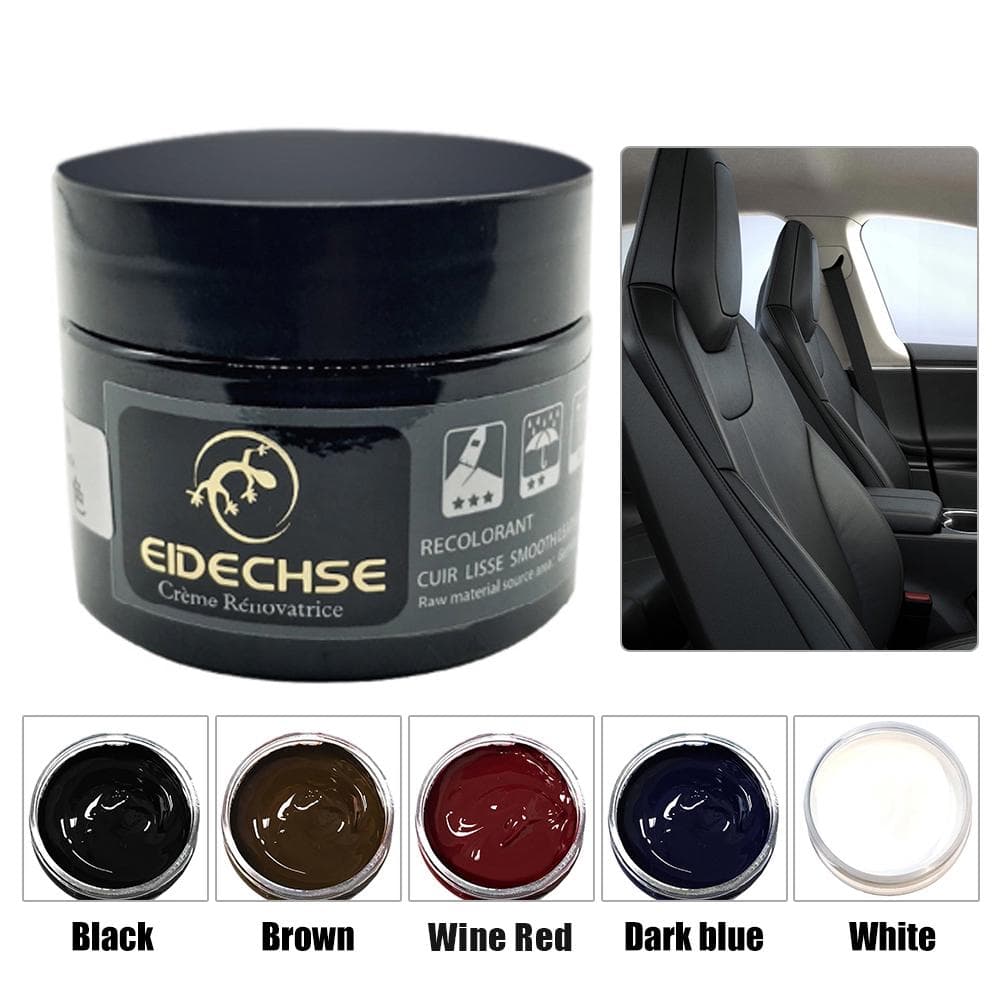 50ml Leather Repair Cream Filler Compound Leather Restoration for Shoe CarSeat Sofa Coats Τρύπες Scratch Crack Restore Repair Color λευκό