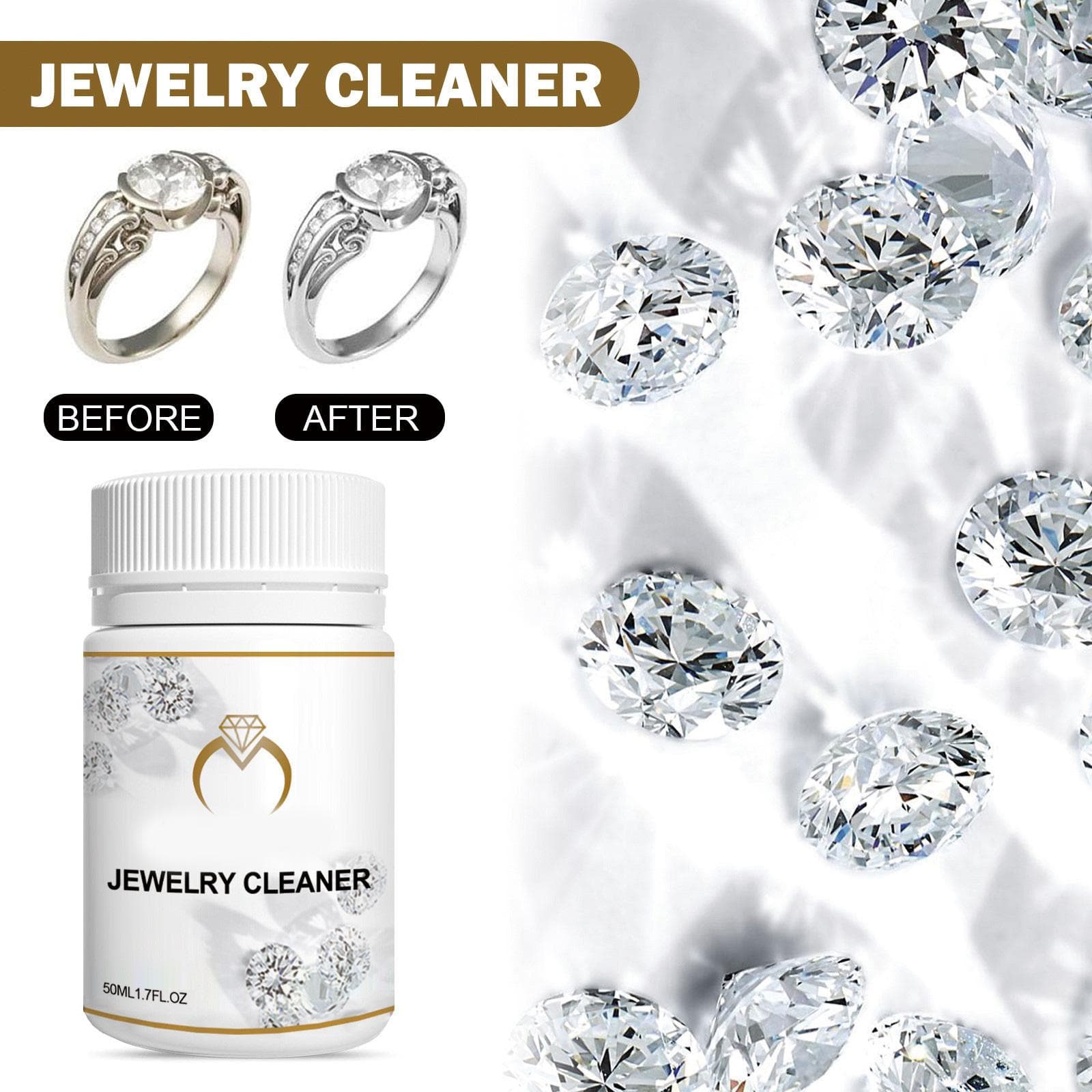 Efficient Jewelry Cleaner Επαγγελματικός καθαρισμός κοσμημάτων για διαμάντια, χρυσά