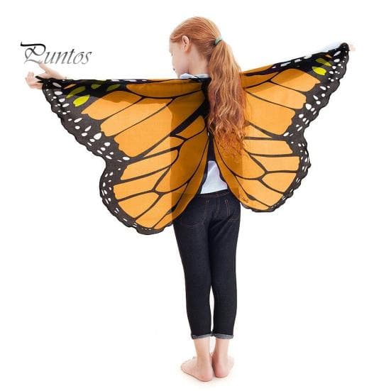 Child Butterfly Cape Εντυπωσιακή ευκολοφόρετη εύκαμπτη στολή Butterfly Wing για Festival Cosplay Party μωβ