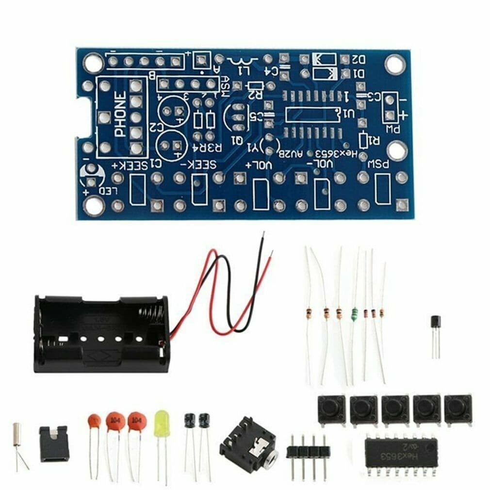 76MHz-108MHz Ηλεκτρονικό κιτ DIY DIY PCB Αντικατάσταση γενικού χαρτονιού