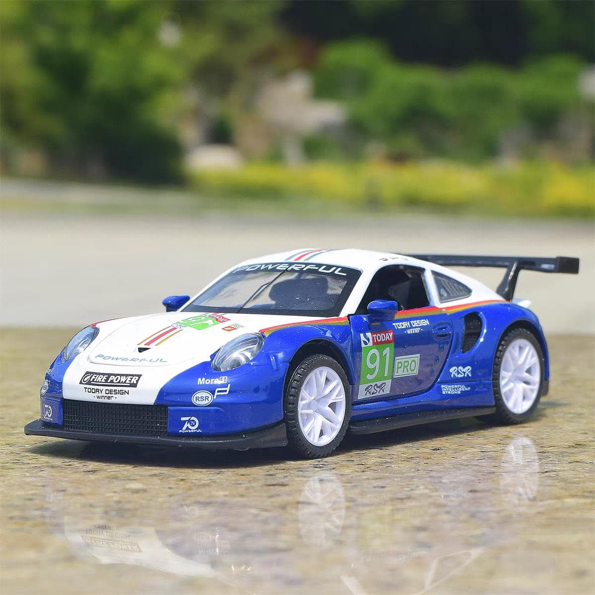 Porsche 911 GT3 RSR Έκδοση Match Προσομοίωση Diecast & Παιχνίδια Ήχοι & Φως Αυτοκίνητο με Κίνηση