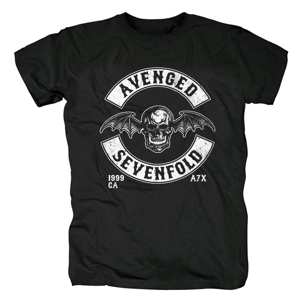 Νέα μόδα Unisex κοντομάνικο μπλουζάκι Avenged Sevenfold Black Metal Band Crewneck Tshirt Harajuku Streetwear Top Tee