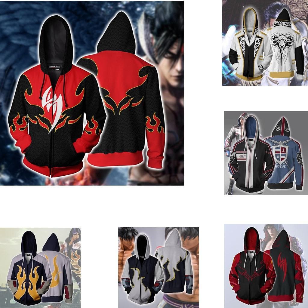 Τρισδιάστατο παιχνίδι μόδας Tekken τυπωμένο κοστούμι Cosplay Casual αθλητικά μπουφάν