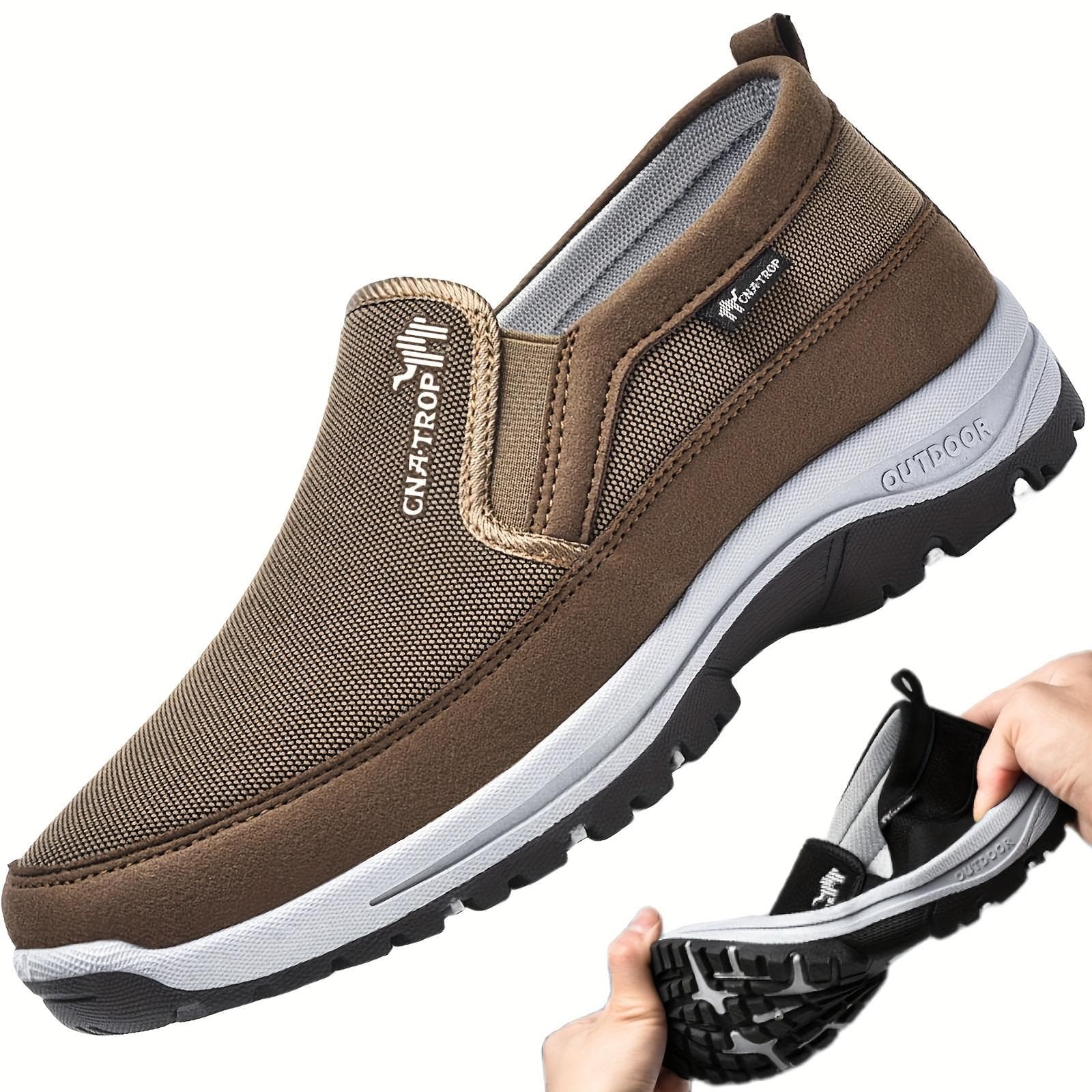 Ανδρικά Slip-on Sneakers Loafers - Αθλητικά Παπούτσια - Άνετα Και Αναπνέοντα Παπούτσια