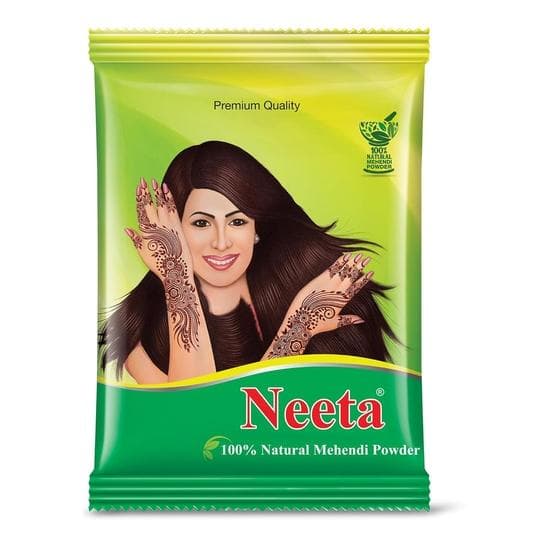 Σκόνη Χέννας Neeta 1 Κιλό - 100% Φυσική Σκόνη Χέννας Mehandi για Μαλλιά, Χέρια & Πόδια