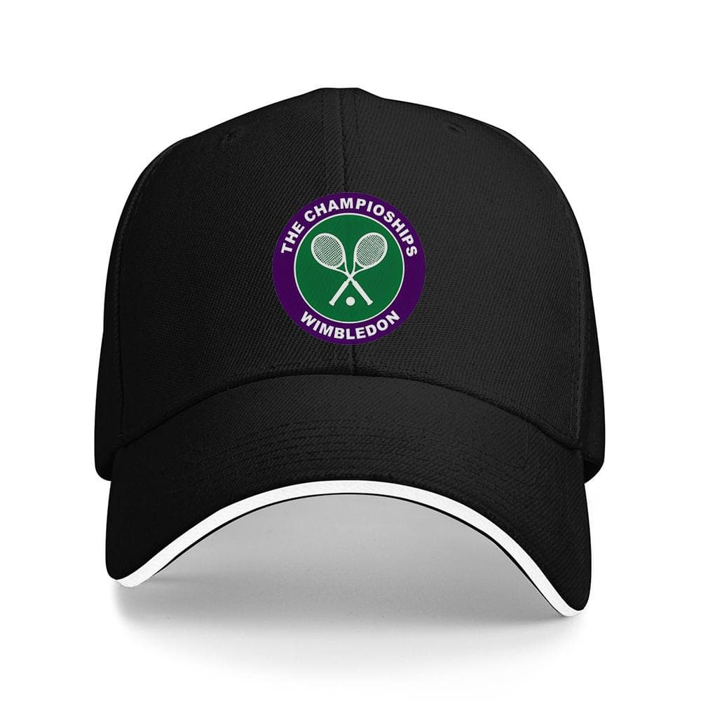 1 τεμ. Καπέλο Βάσης με Λογότυπο Wimbledon Ελαφρύ Διαπνέον με Πράσινο Σχέδιο Τένις