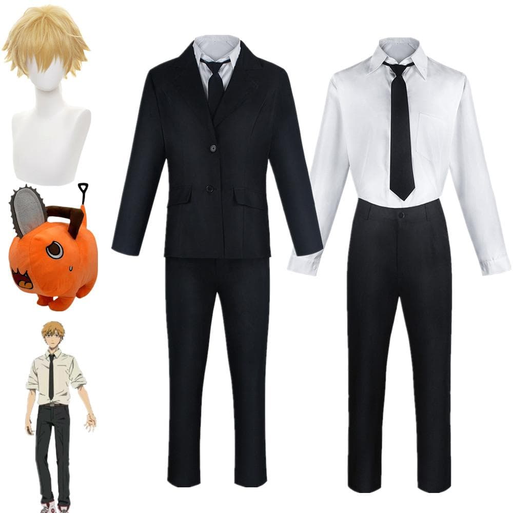 Anime Chainsaw Man Denji Cosplay Στολή Μαύρα κοστούμια Casual Uniform Devil Hunter Ρούχα αποκριάτικου πάρτι