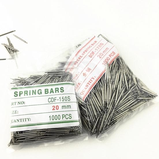1000Pcs Καρφίτσες ελατηρίου ράβδου γενικής διαμέτρου 1,5mm από ανοξείδωτο ατσάλι