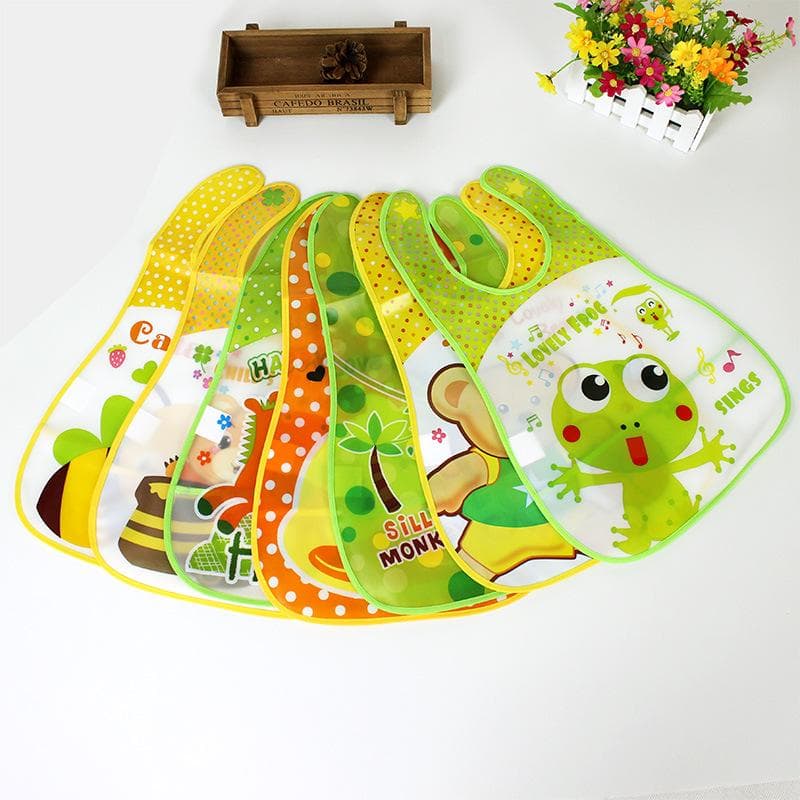 Ρυθμιζόμενες σαλιάρες Baby Bandana EVA Πλαστικές αδιάβροχες σαλιάρες μεσημεριανού