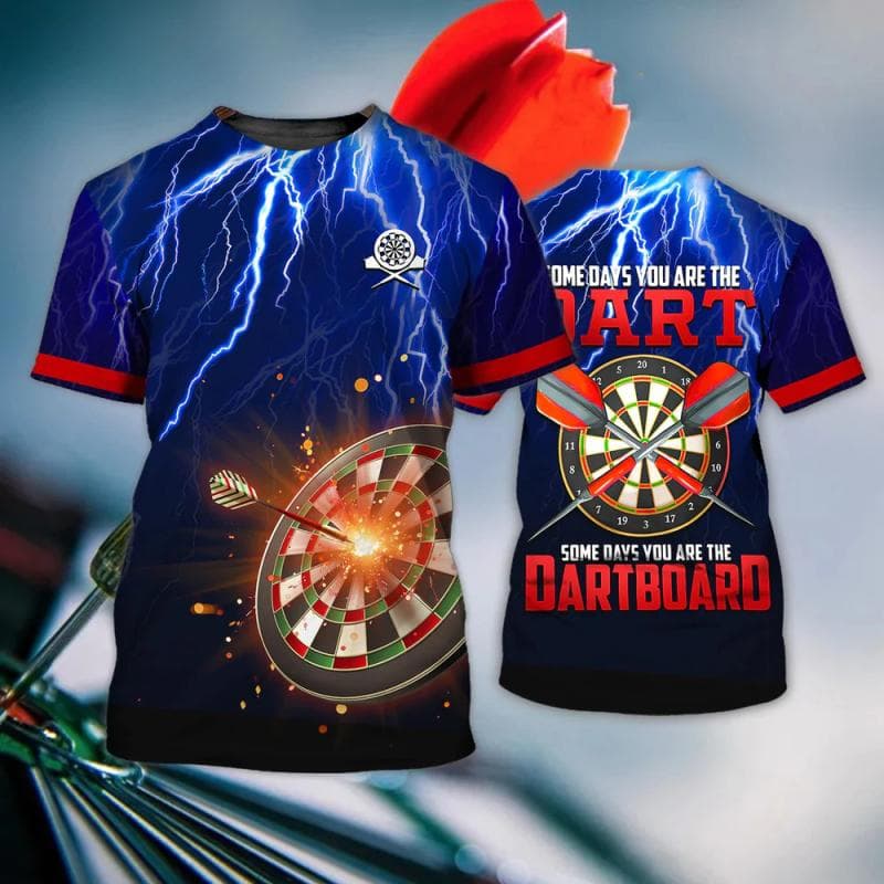 Ανδρικό μπλουζάκι Dart Round Target Print Καλοκαιρινό κοντό μανίκι με λαιμόκοψη Oversized