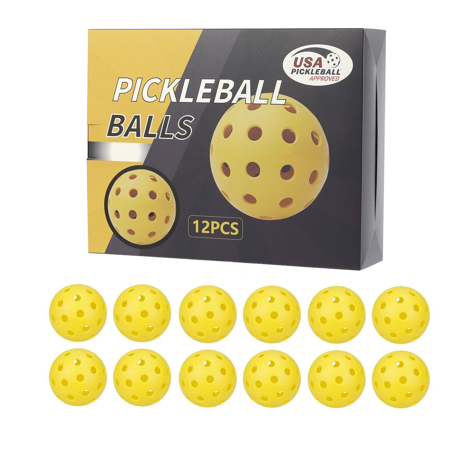 Σετ Δώρου Pickleball με 40 Τρύπες σε Χρωματινό Κουτί – Φωτεινές Μπάλες
