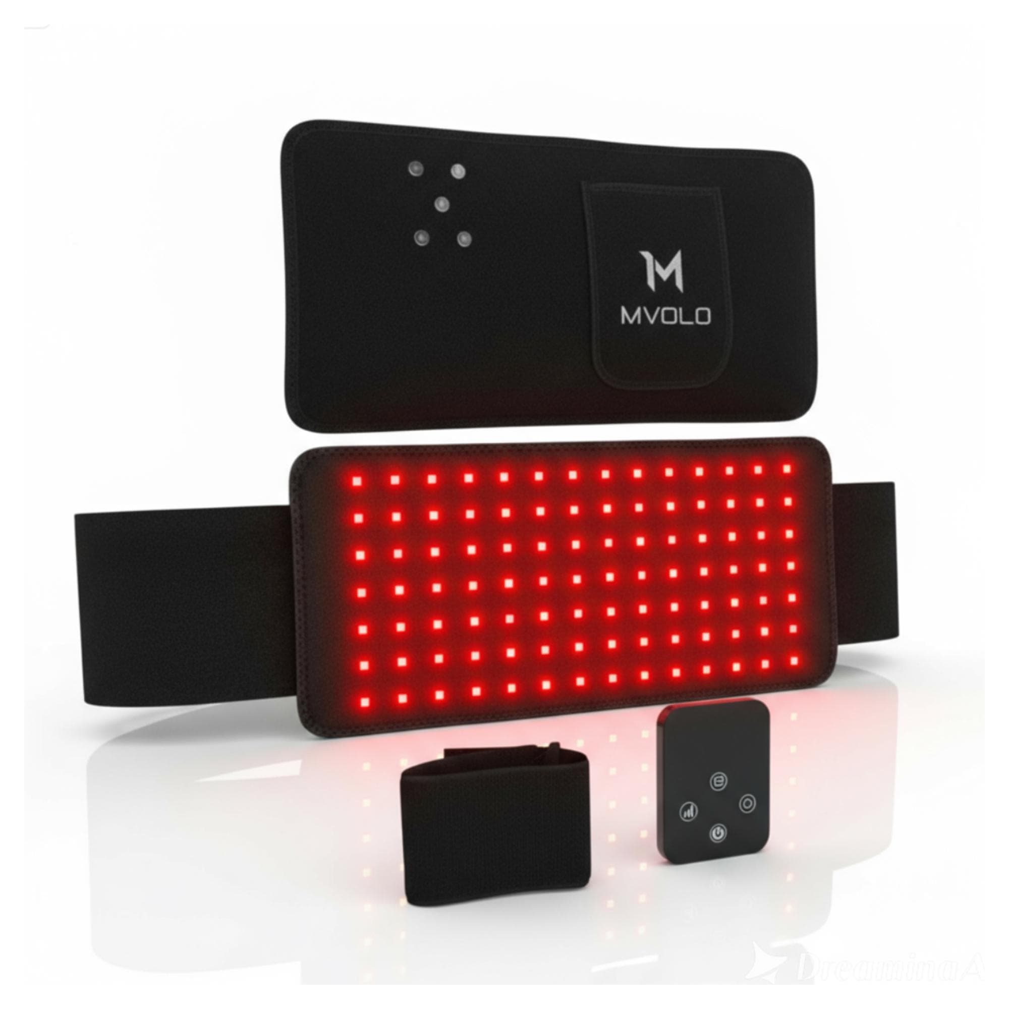 Mvolo® Φορητή Φωτεινή Ζώνη για Φορητή Χρήση – Συσκευή με Κόκκινο Φως & Υπέρυθρο LED –
