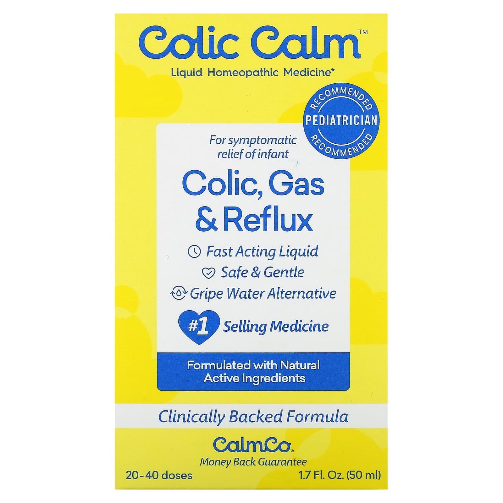 Colic Calm, Κολικοί, Αέρια & Παλινδρόμηση, Βρέφη, Νήπια, 1,7 fl oz (50 ml)
