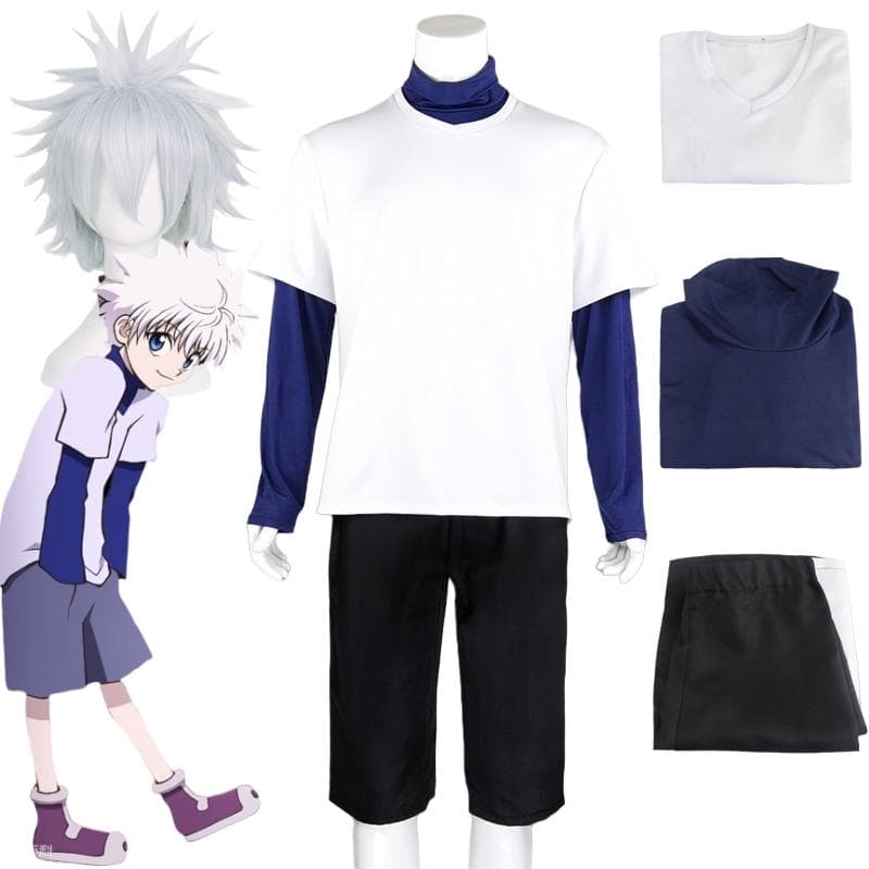 Anime HUNTER HUNTER Cosplay Killua Zoldyck Number 99 Badge αποκριάτικο αποκριάτικο κοστούμι πάρτι