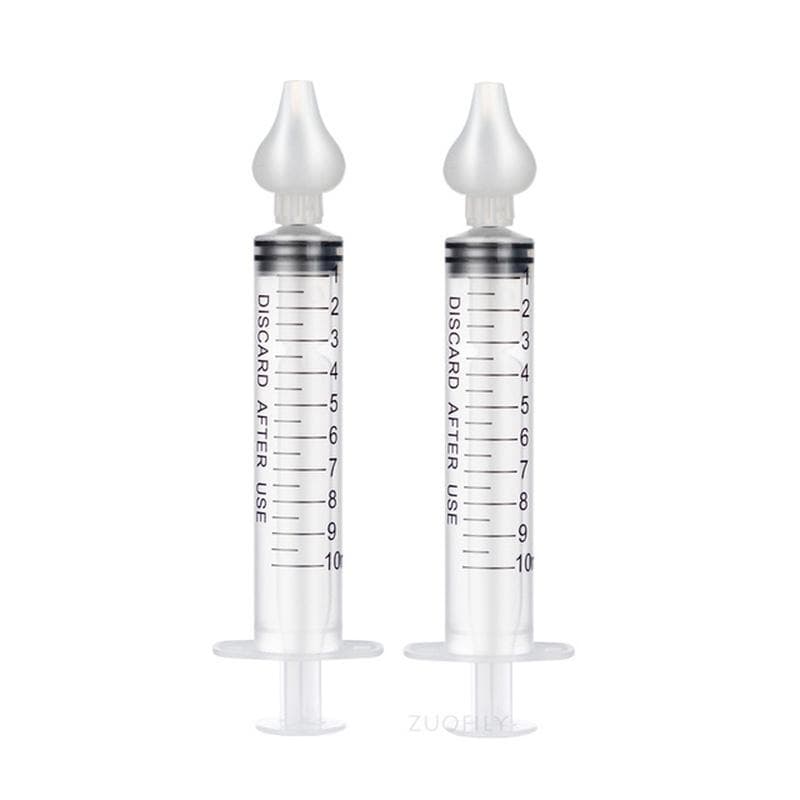 2Pcs Needle Tube Nasal Aspirator Baby Care Nasal Aspirator Cleaner 10ML Baby Rhinitis Nasal Washer Aspirador Nasal De Plastico cm