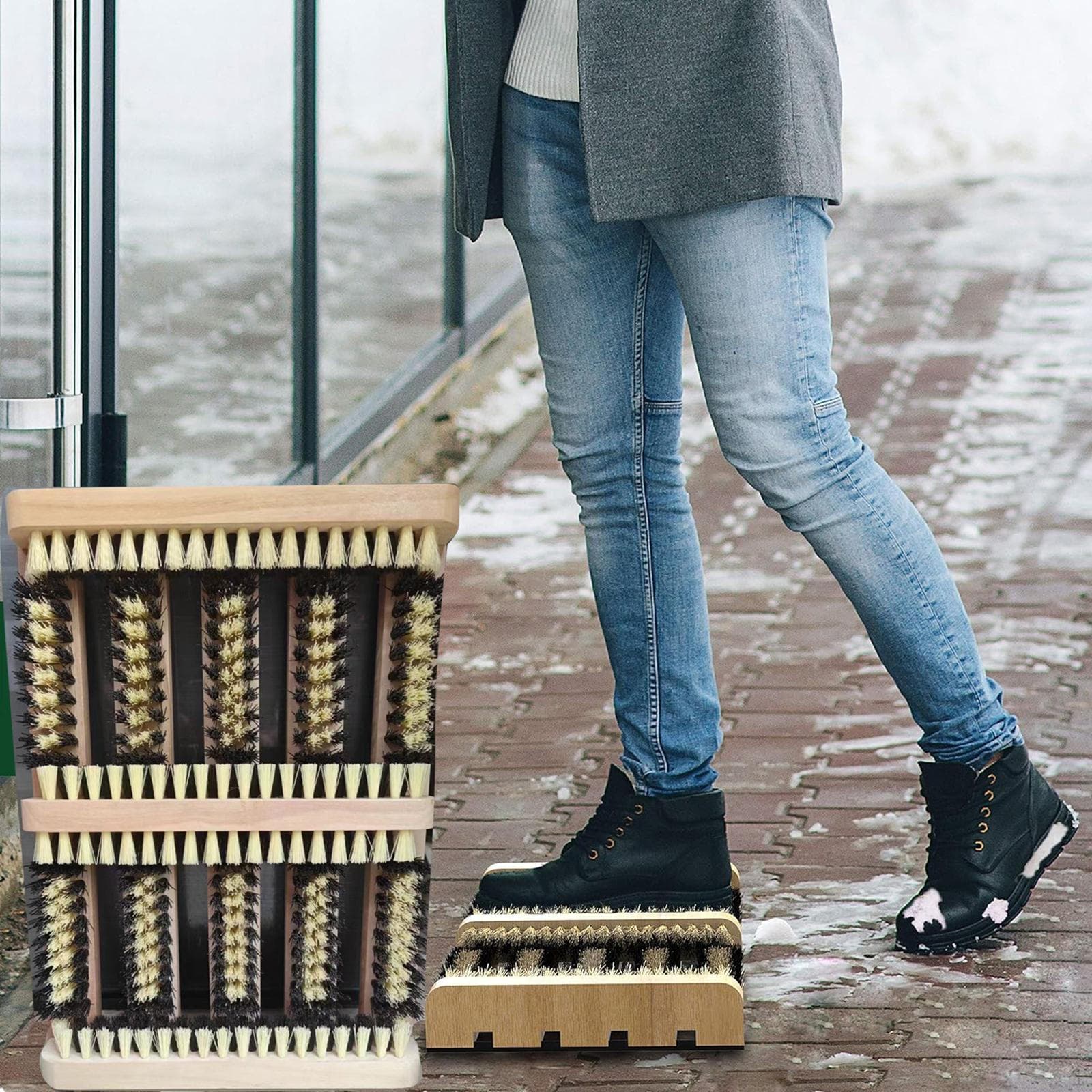 Πλυντήριο παπουτσιών εξωτερικού χώρου Snow Mud Brush Cleaner Boot Scrubber για εσωτερικούς