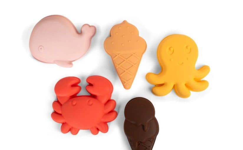Filibabba Sand Toys 5pcs Peach Mix