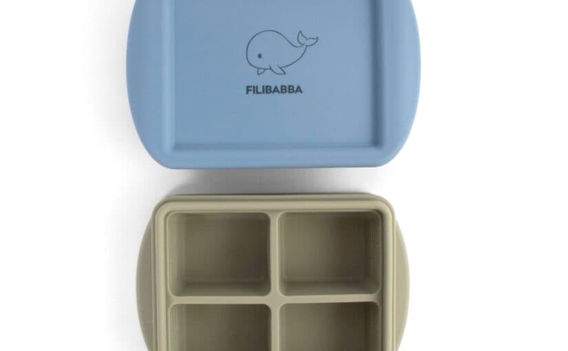 Filibabba Baby Food Freezer Tray 4x65ml – 2 Pack – Ocean Mix