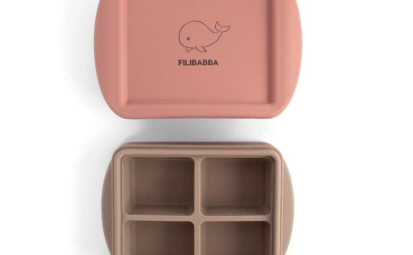 Filibabba Baby Food Freezer Tray 4x65ml – 2 Pack – Rose Mix